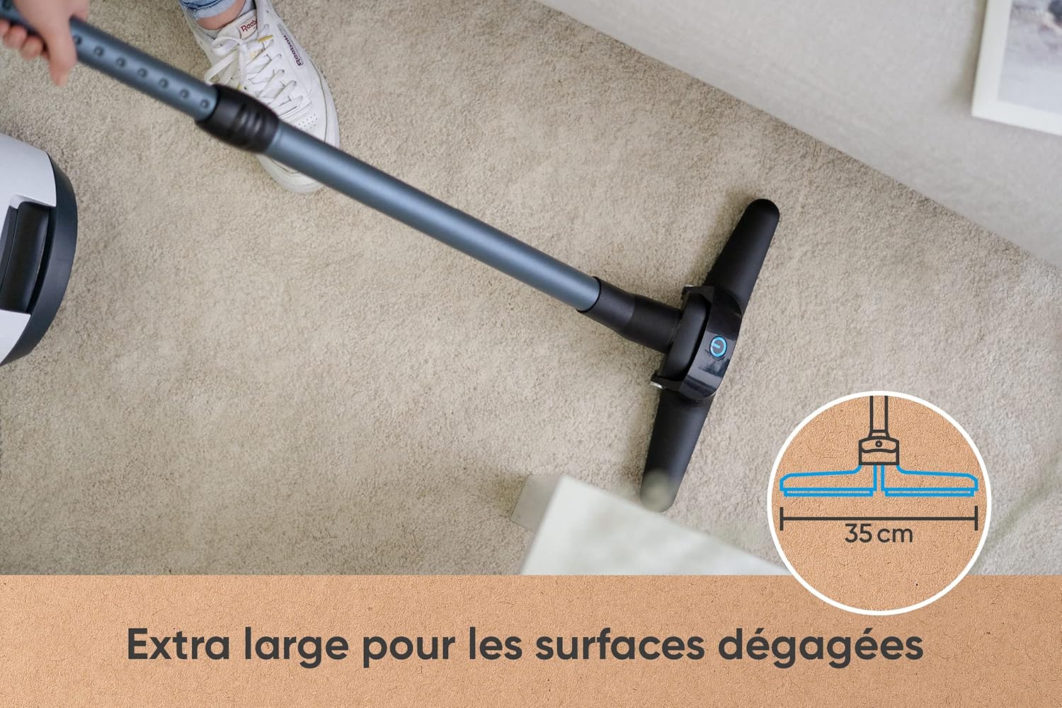 Brosse d'aspirateur universelle flexible