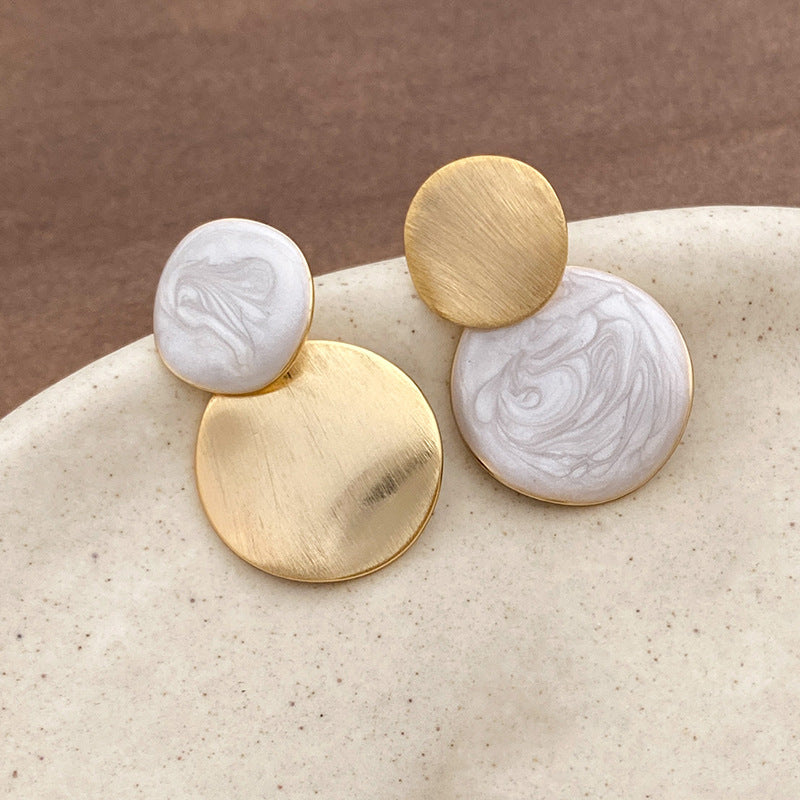 Niche Design Color-blocking Earrings For Women