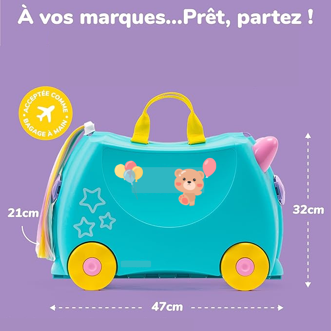 Valise à roulettes pour enfant