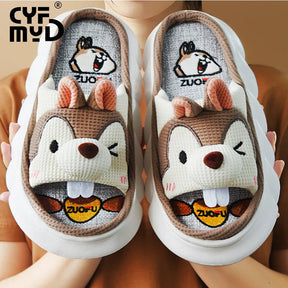 Chinelo de Algodão Bichos ZuoFu