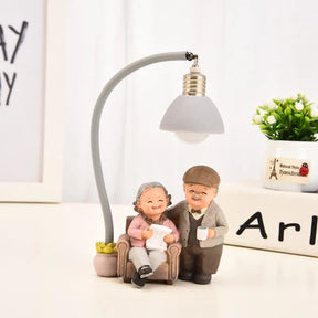 Araña modelo y creativa de pareja de abuelos - Decoración