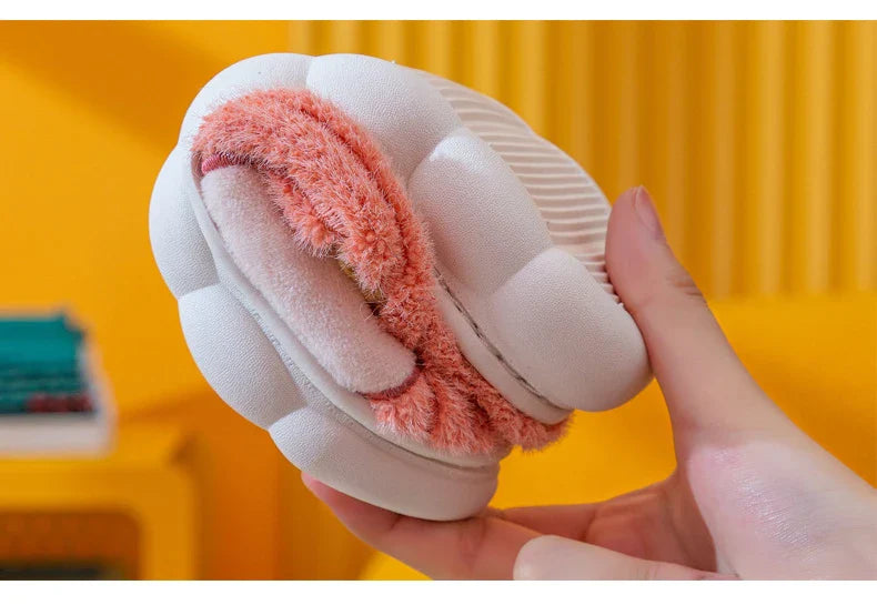 Lindas zapatillas de algodón para niños de invierno
