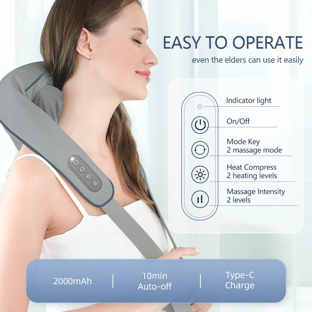 Massageador Automático RelaxaPulse 5D [ULTRA RELAXANTE]